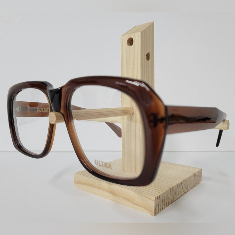 Goliath Ultra II Eyeglasses Dark Brown Crystal Size 62m Authentic New